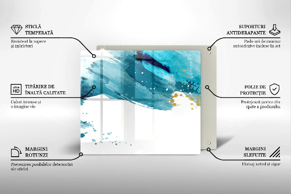 Glass worktop saver Blue spots