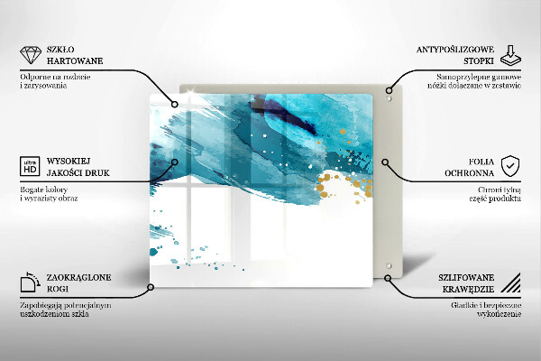 Glass worktop saver Blue spots