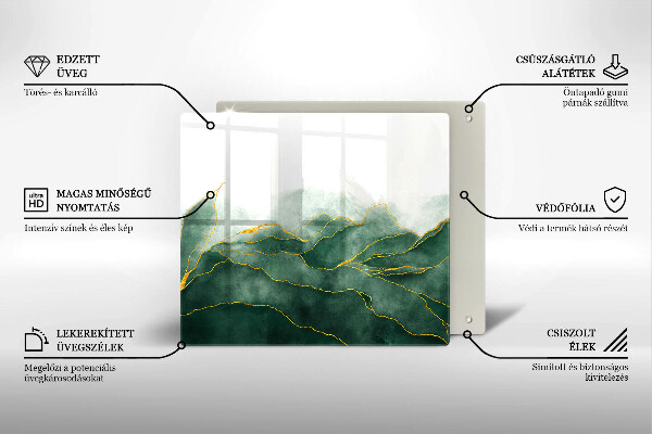 Glass worktop saver Abstraction nature