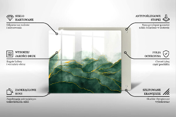 Glass worktop saver Abstraction nature