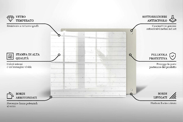 Glass worktop saver Modern bright boards