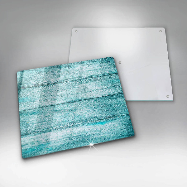 Glass worktop saver Vintage wooden boards
