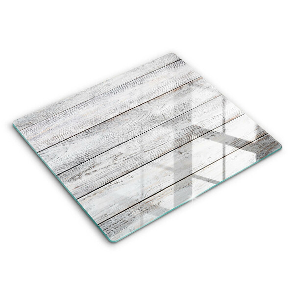 Glass worktop saver Bright wooden boards