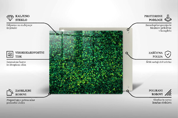 Glass worktop saver Plant small leaves