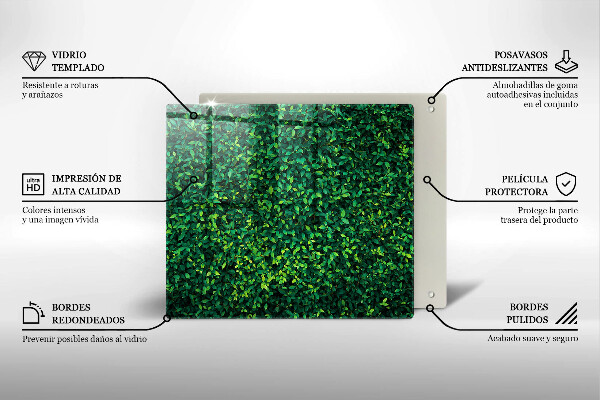 Glass worktop saver Plant small leaves