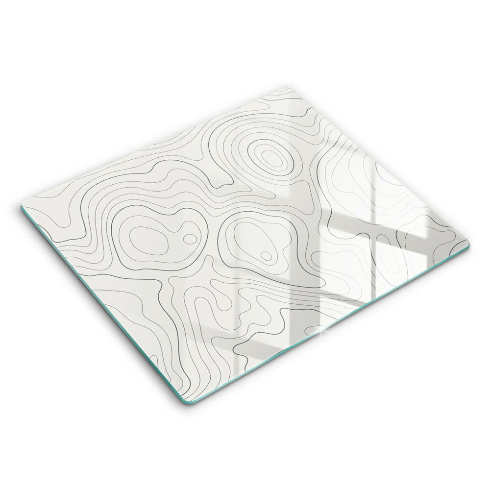 Glass worktop saver Line-art design
