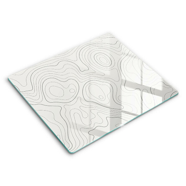 Glass worktop saver Line-art design