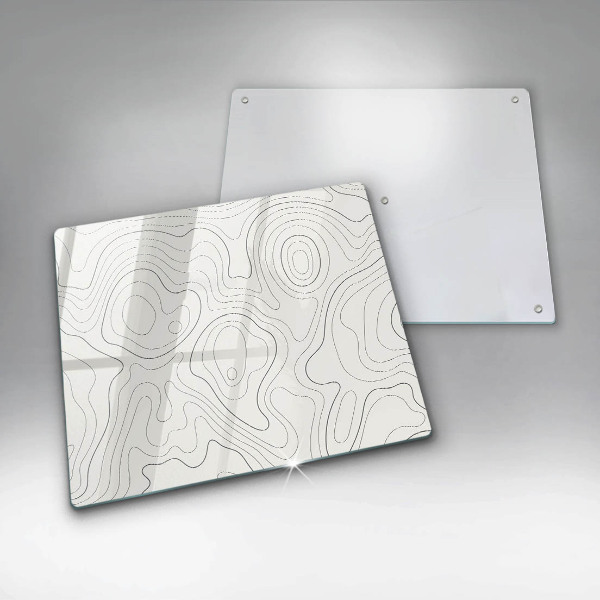 Glass worktop saver Line-art design