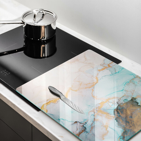 Glass worktop saver Marble abstraction
