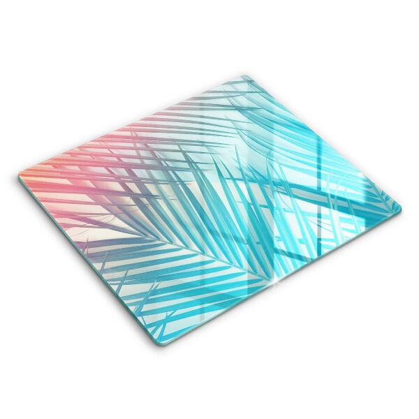 Glass worktop saver Pastel leaves