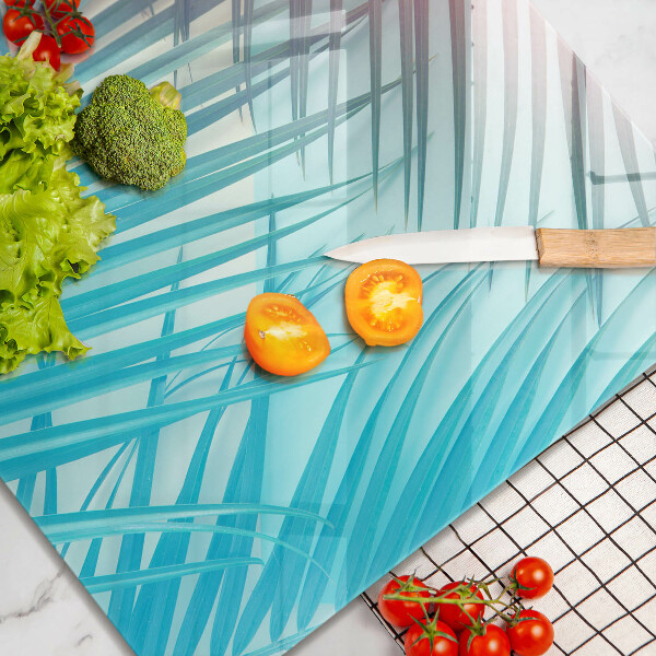 Glass worktop saver Pastel leaves