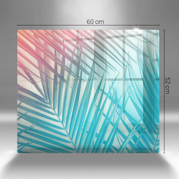 Glass worktop saver Pastel leaves