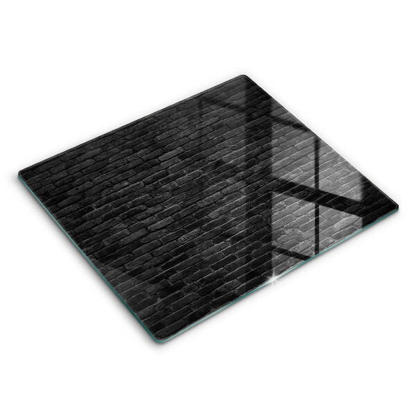 Chopping board glass Brick wall