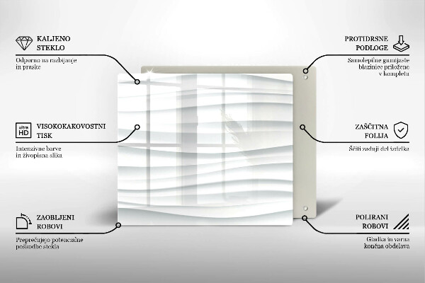 Chopping board glass Modern structure