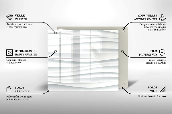 Chopping board glass Modern structure