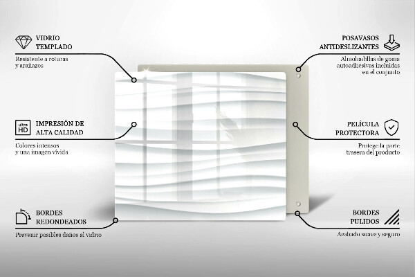 Chopping board glass Modern structure