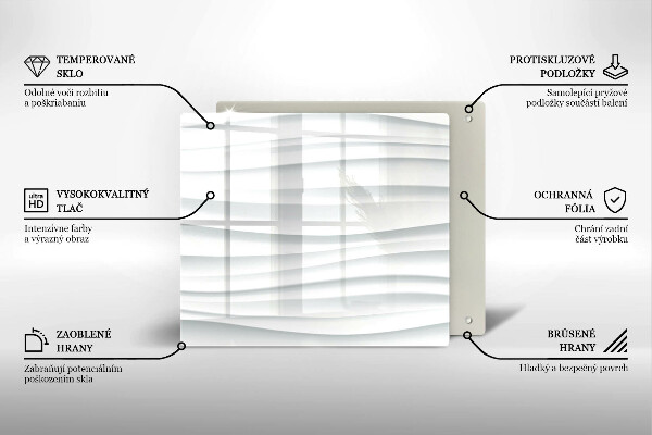 Chopping board glass Modern structure