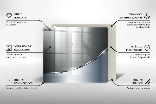 Chopping board glass Pattern metal abstraction