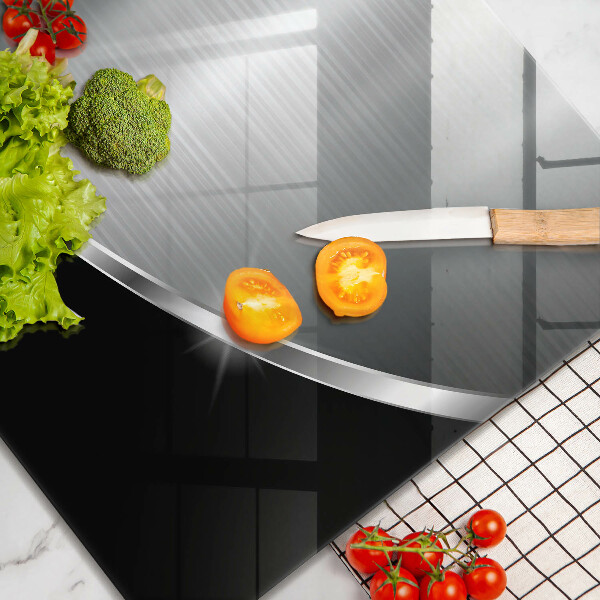 Glass worktop saver Abstraction with metal