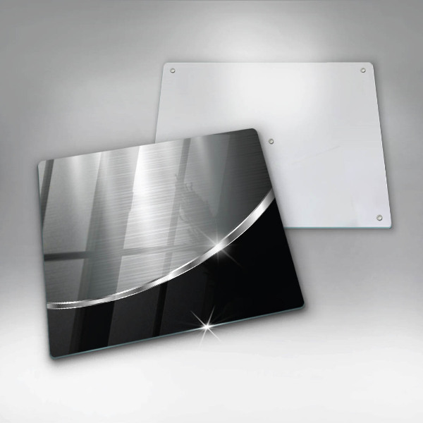 Glass worktop saver Abstraction with metal