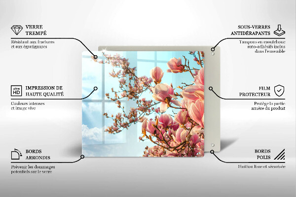 Kitchen worktop protector Pink Flowers Tree