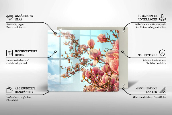 Kitchen worktop protector Pink Flowers Tree