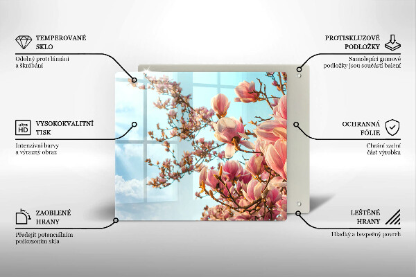 Kitchen worktop protector Pink Flowers Tree