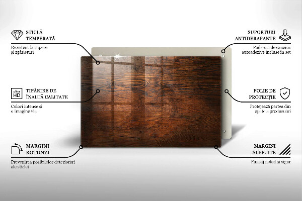 Worktop saver Dark wood board