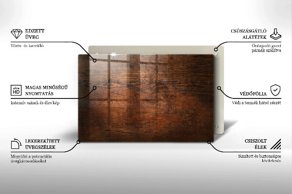 Worktop saver Dark wood board