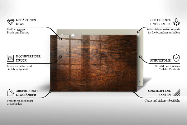 Worktop saver Dark wood board