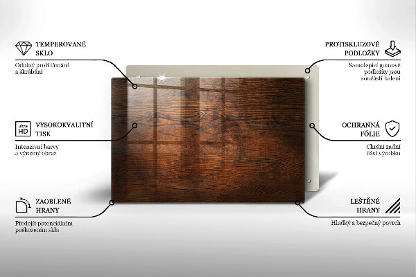 Worktop saver Dark wood board