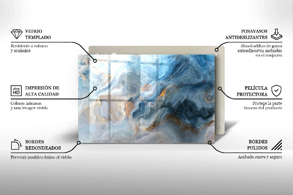 Worktop saver Marble texture