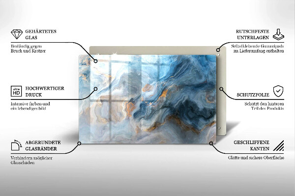 Worktop saver Marble texture