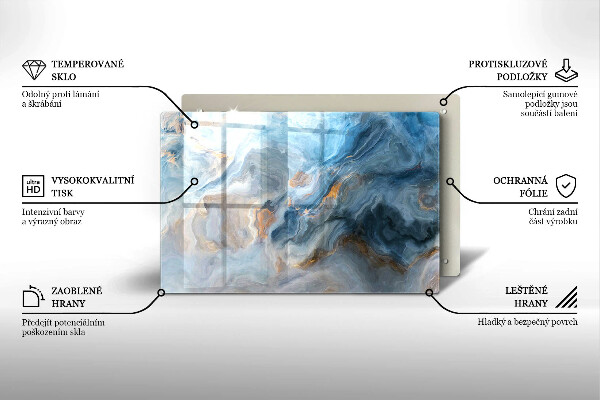 Worktop saver Marble texture