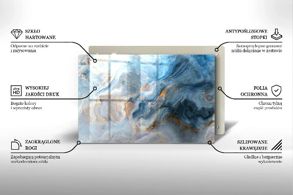 Worktop saver Marble texture