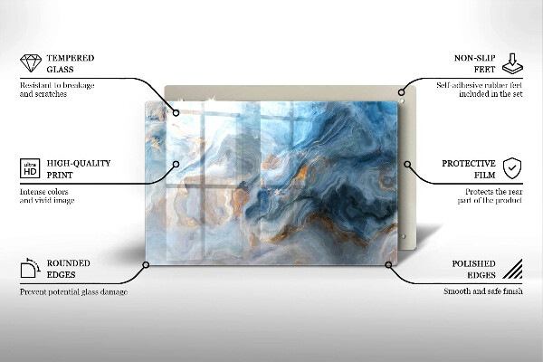 Worktop saver Marble texture