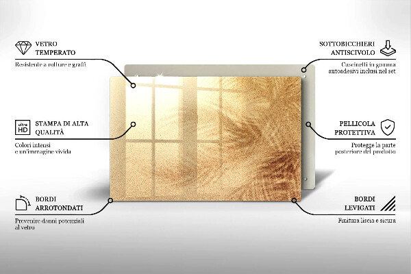 Cutting board Beach sand and holidays