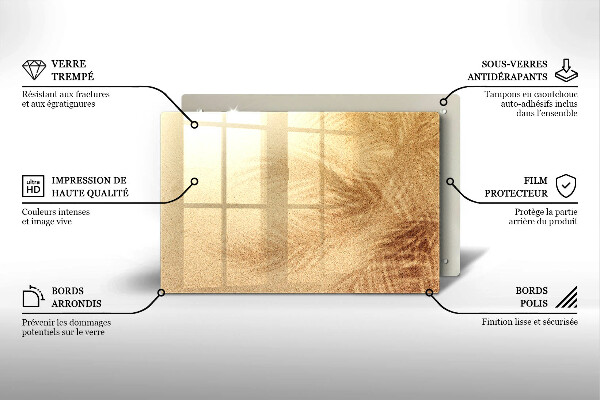 Cutting board Beach sand and holidays