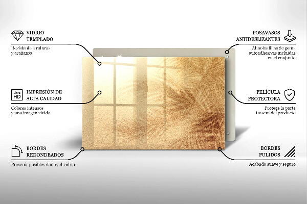 Cutting board Beach sand and holidays