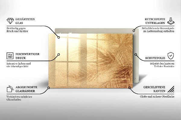 Cutting board Beach sand and holidays