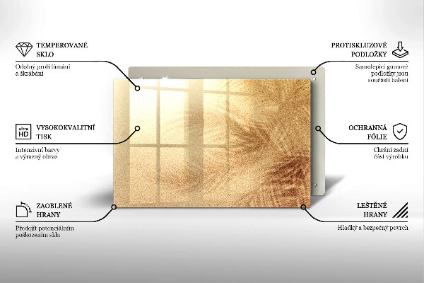 Cutting board Beach sand and holidays