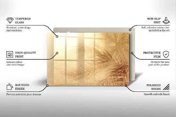 Cutting board Beach sand and holidays