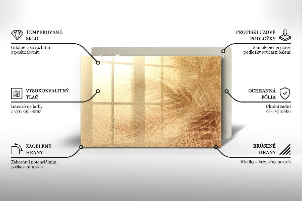 Cutting board Beach sand and holidays