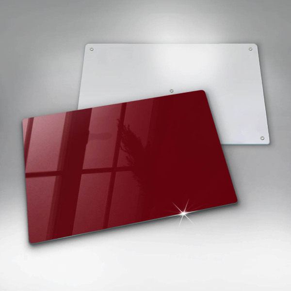 Chopping board glass Burgundy