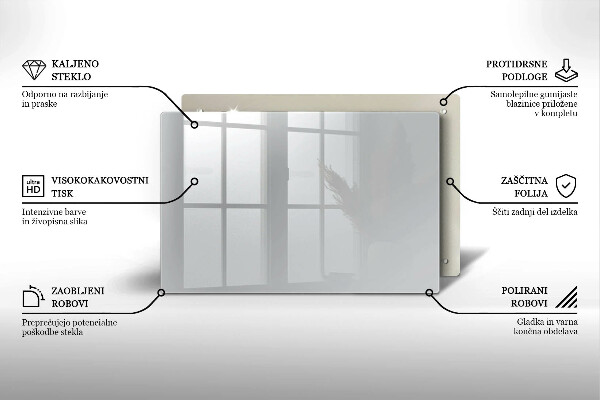 Chopping board glass Grey colour