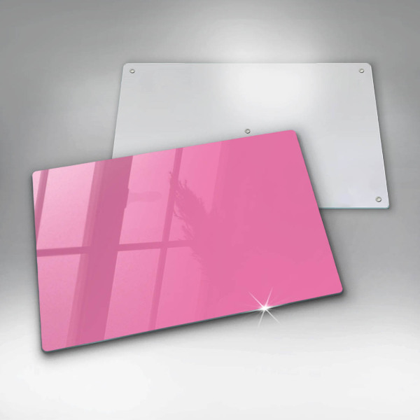 Chopping board glass Pink color