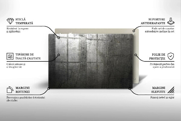 Worktop saver Metal texture