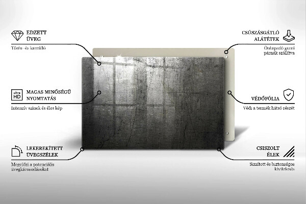 Worktop saver Metal texture