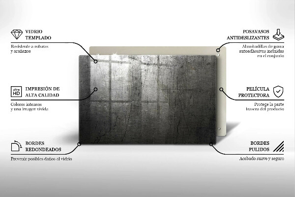 Worktop saver Metal texture