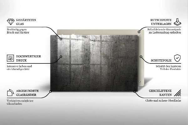 Worktop saver Metal texture